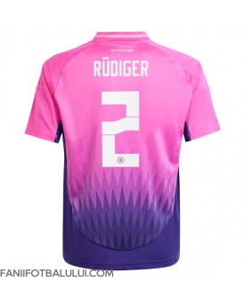 Germania Antonio Rudiger #2 Tricou Fotbal Replică European 2024 Barbati Deplasare